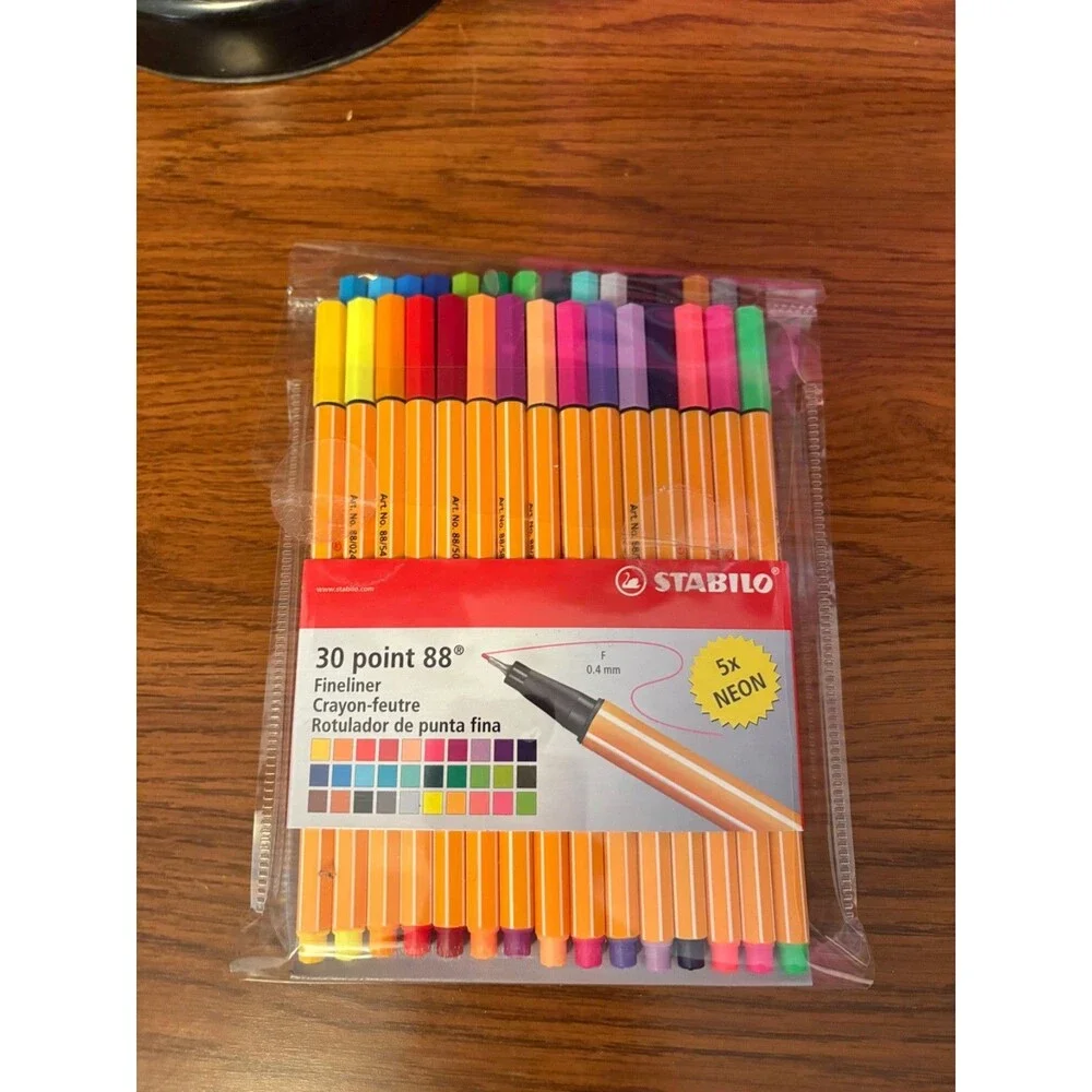 Stabilo 30 Point 88 Fineliner Markers Only Tested Never Used